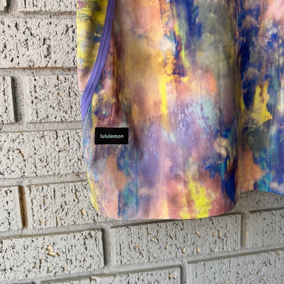 lululemon Water-Repellent Hiking Short Sleeve Shirt Watercolor XLarge - Picture 9 of 10